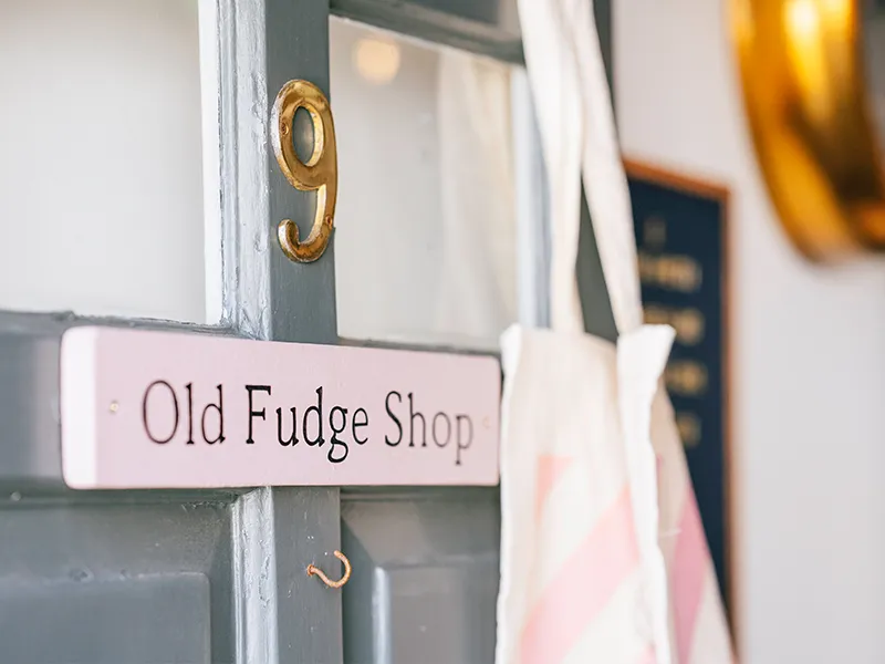 Old Fudge Shop Door Old Fudge Shop Door